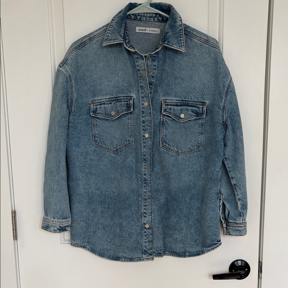 Oversized Mavi Blue Jean Jacket